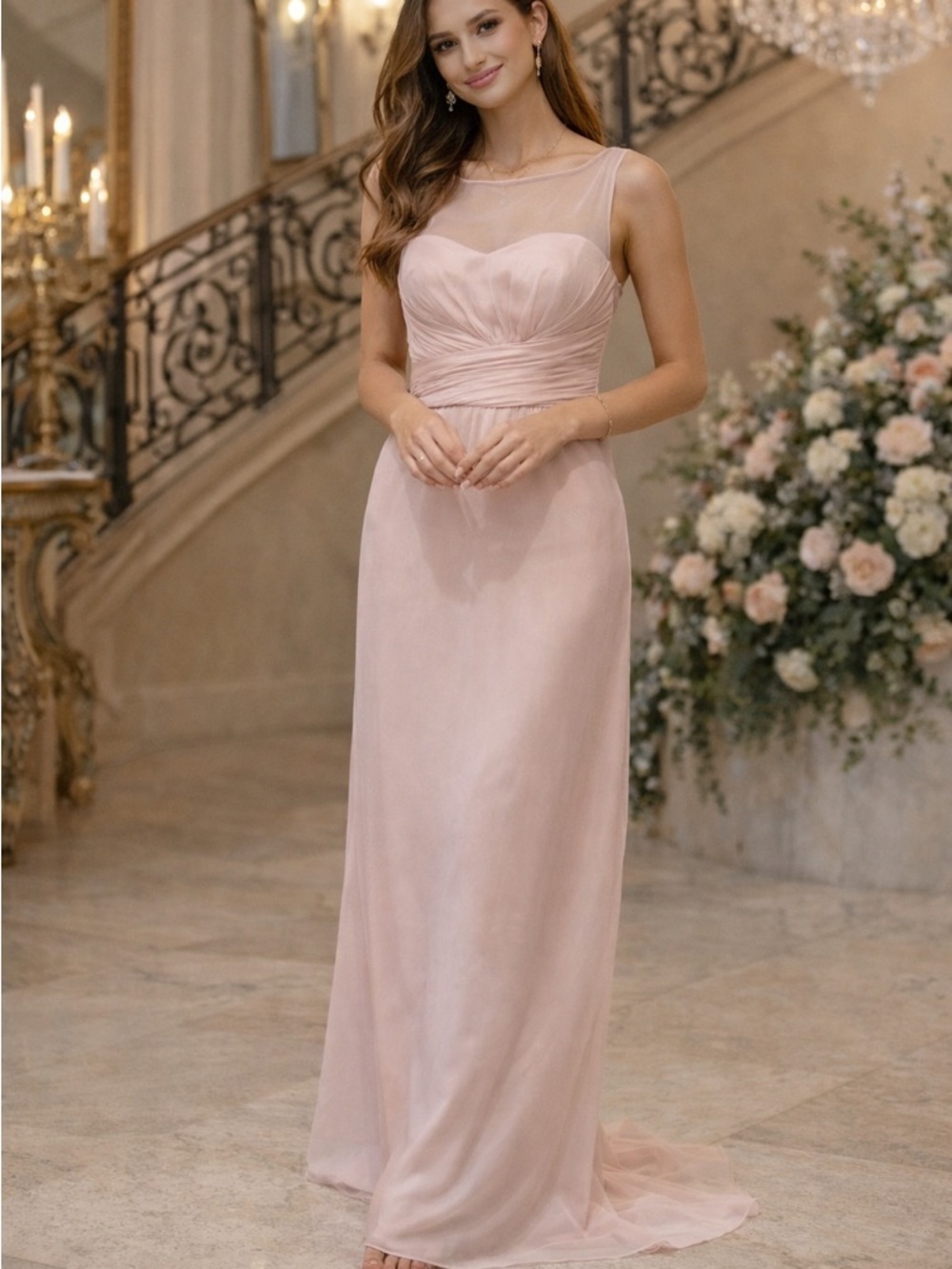 Amsale Silk Formal Gown. Size 4